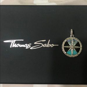 Compass pendant. 925 sterling-silver. Unisex.